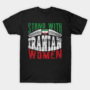 Stand with Iranian women grungy version 2 T-Shirt